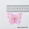 100PCS Colorful Lace Butterfly Patch Embroidered Fabric Appliques  Sewing Craft Decoration