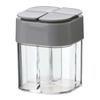 4 - In - 1 Camping Seasoning Jar Transparent Plastic Compact 4 Compartment Spice Dispenser Portable for Outdoor BBQ Enthusiasts