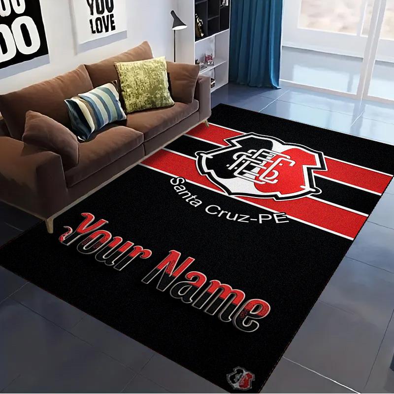 Name Custom Santa Cruz Carpet Rug for Living Room Bedroom Home Sofa Decoration,Kids play Non-slip Floor Mat