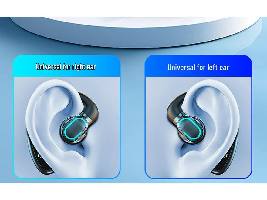 F80 Over-Ear Bluetooth Business Earbuds with Air Conduction and Breathing Light.