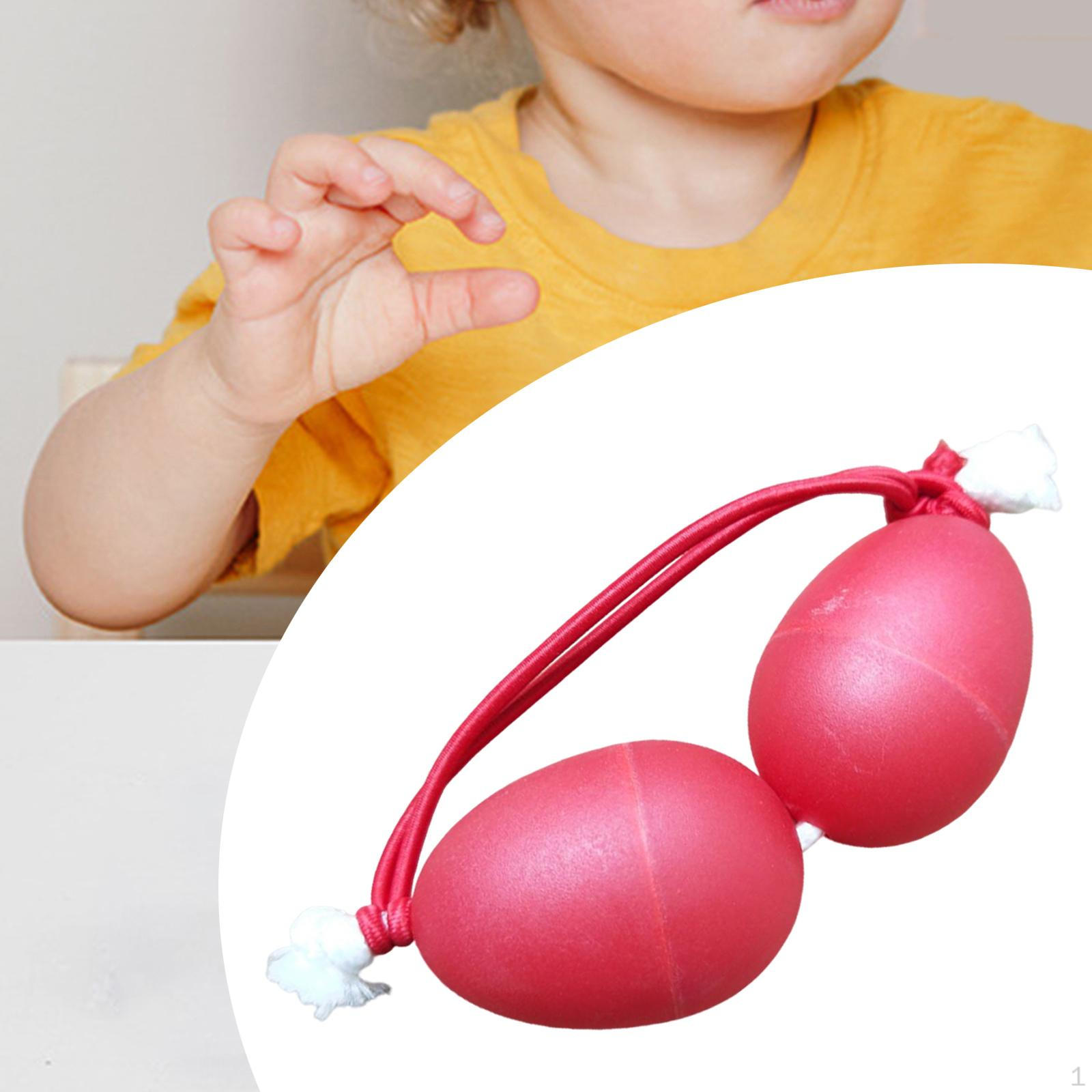 Hand Shaker Sand Balls Musical Eggs Double Gourd Handheld Portable Durable Drum Ball for Holiday