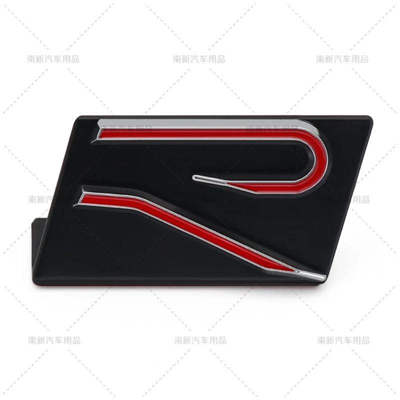 3D Metal Materail Car New R Rail Front Grille Badge Emblem Stickers For VW Volkswagen SAGITARE ARTEON POLO MK GOLF 8 Ac BAM1