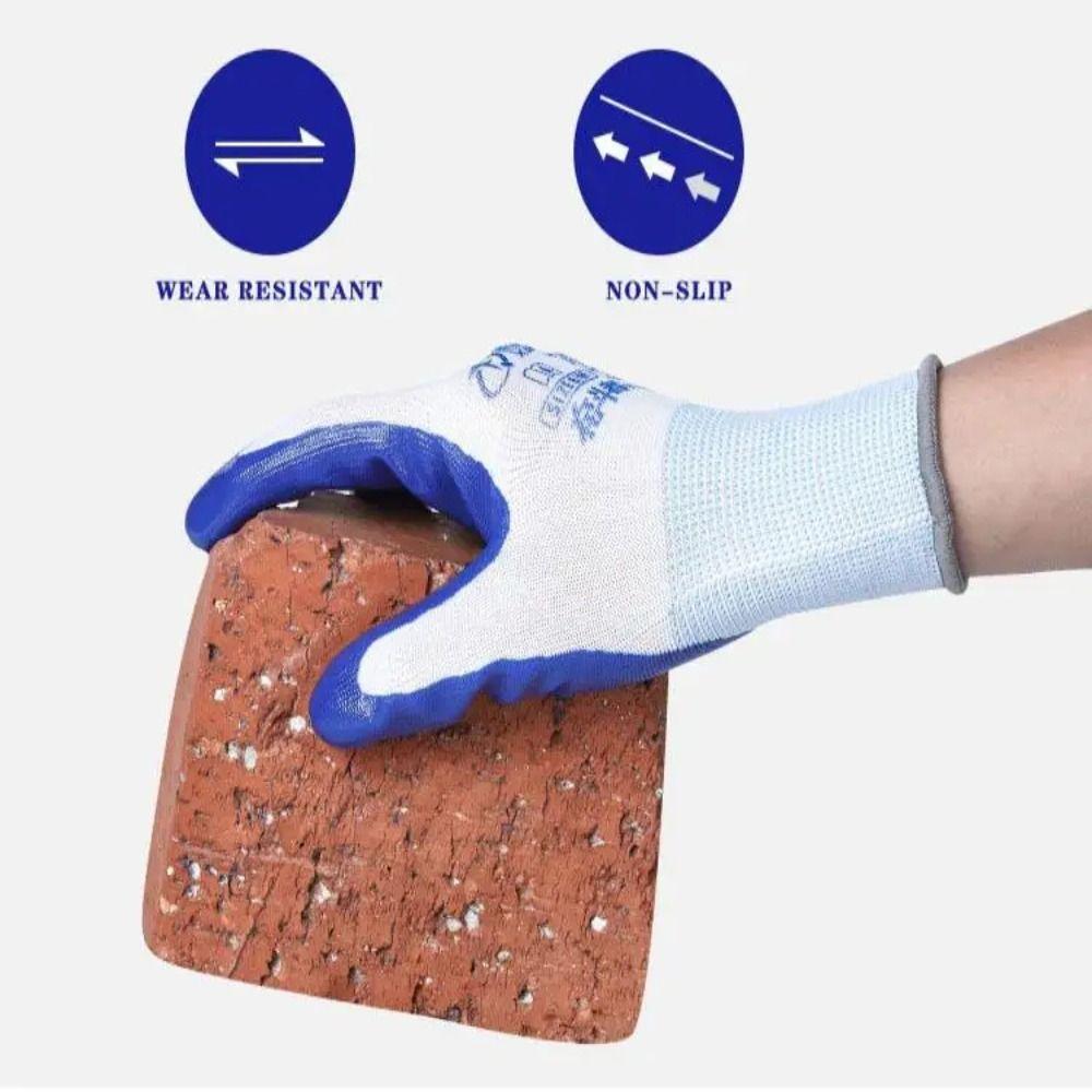 

12Pairs Fishing Work Gloves Protection Latex Gloves Industrial Gloves Construction Engineering Style 3