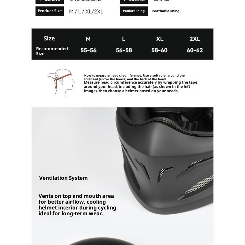 American Warrior Combination Scorpion Helmet Vintage Cruise Motorcycle Helmet Four Seasons Moped Full Helmet