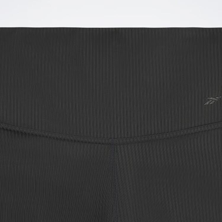 Reebok Solid Knit Cycling Breathable Sports Shorts Women Bottoms Charcoal-Black 23RCS604WGH1