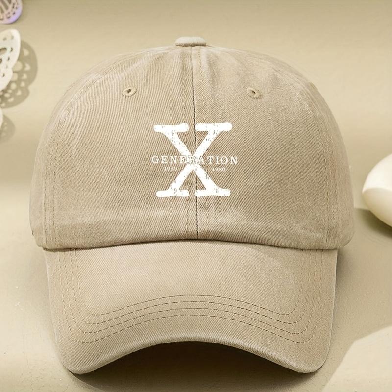 Letter Printed Hat New Style Baseball Cap for Men and Women European and American Washed Old Soft Top Retro All-match Peaked Cap