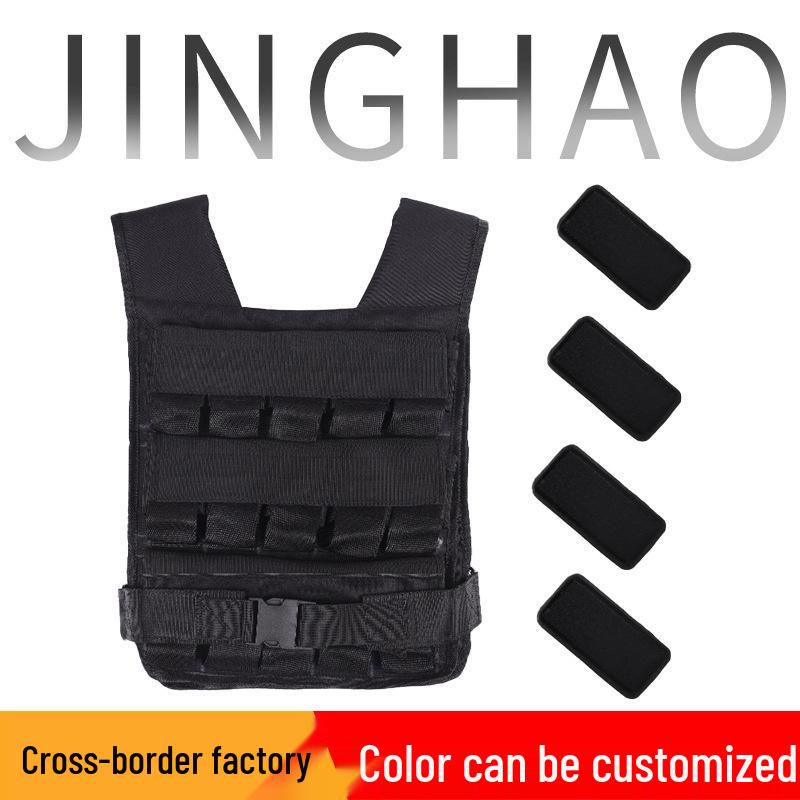 Sports Training Detachable Weighted Vest – Endurance Fitness Suit Vest Only чёрный