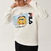 Fila Logo Cartoon Print Loose Sport Sweatshirt Men Sweatshirt Cloud-Mushroom-White F11M118204FWT