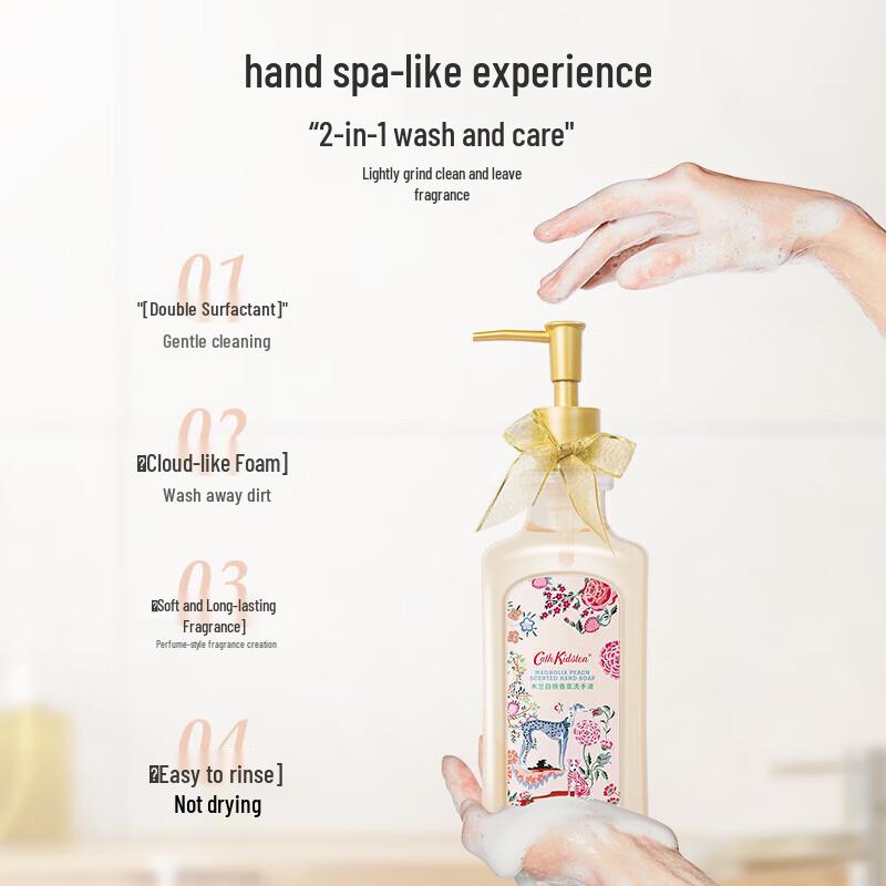 Cath Kidston Magnolia White Peach & Lavender Hand Wash Duo