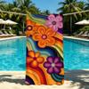 Towel For Outdoor Colorful Camping Beautiful Beach Towel Flowers Super Absorbent Quick-Drying Summer Towel