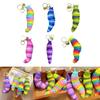 Colorful Caterpillars Plastic Keychain Creative and Cartoon Animal Bag Pendant