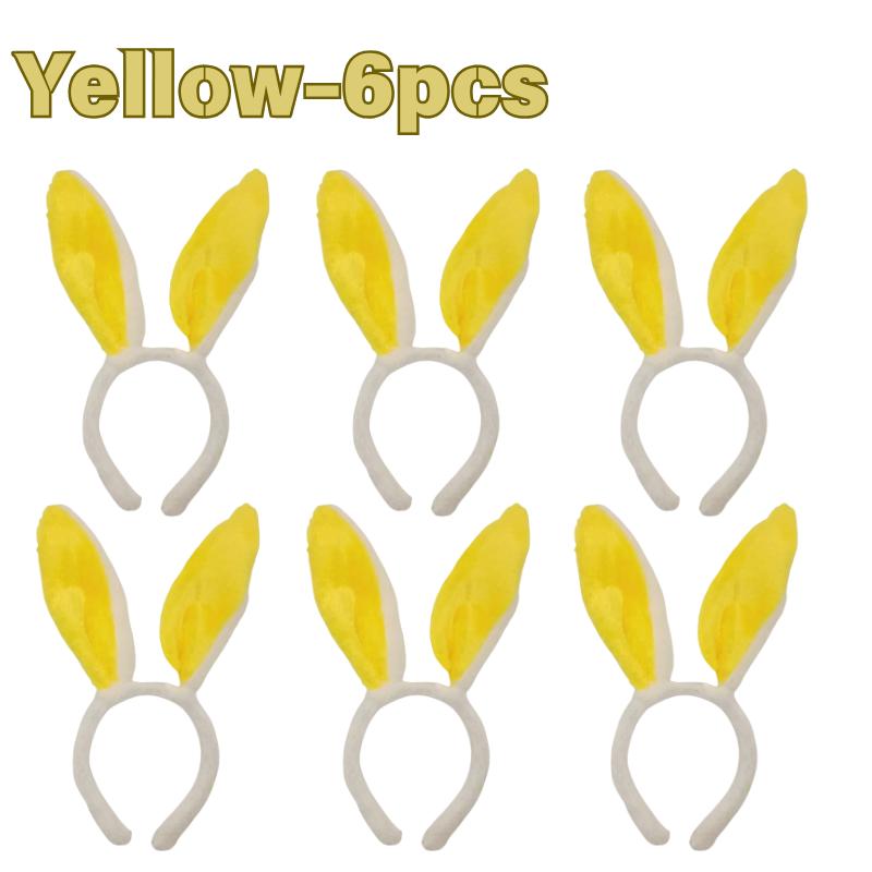 Plush Rabbit Ear Hair Hoop Bunny Ears Headband for Theme Party Stage Performance Easter Cosplay Costume Accessory Hoop Hair
