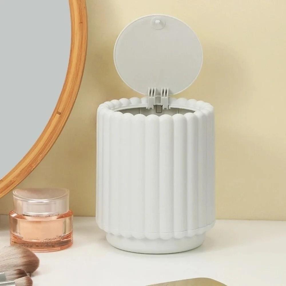 Press Open Lid Desktop Trash Can Non-slip Storage Bucket Creative Garbage Bin For Home Office