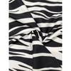 Abstracte rimpelprintjurk, casual V-hals mouwloze jurk, dameskleding