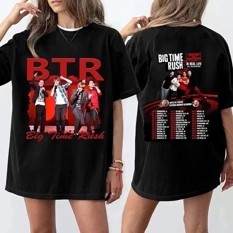 Members Of Big Time Of Rush Shirt BTR Big Time Rush 2026 Tour T-Shirt XL