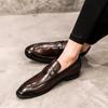 British Style Leather Shoes Men Casual Comfort Lightweight Non-slip Flats Formal Dress Wedding Footwear Sapatenis Masculinos