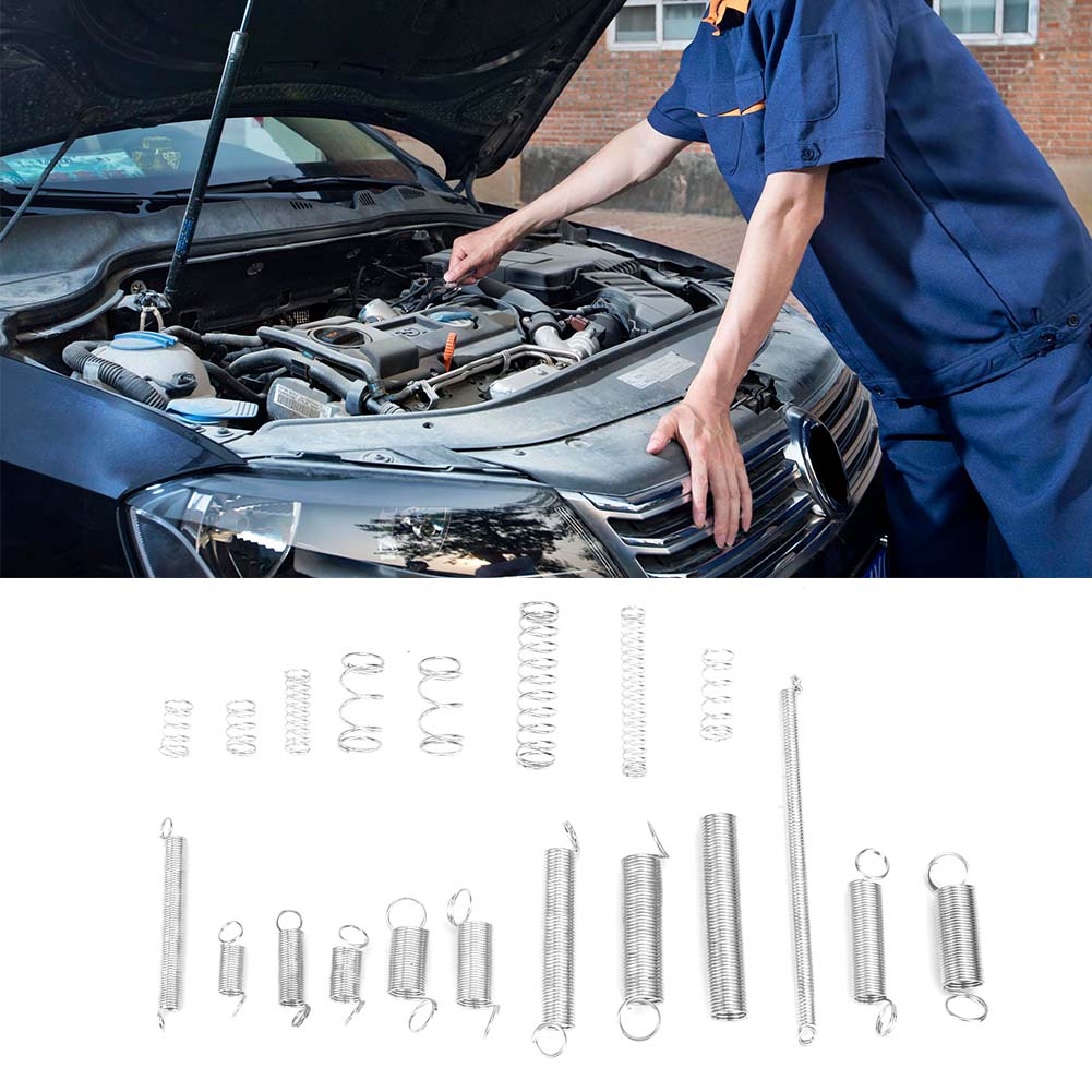 200pcs Set Extension Tension Compression Spring Assortment Metal Springs Kit