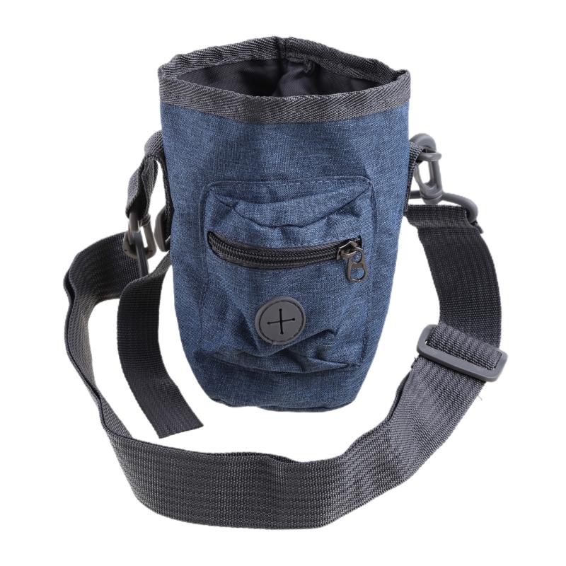 Portable Dog Training Treat Bag Puppy Snack Reward Dog Training Pouch Bag Waist Bag Dog Walking Snack Feed Pocket 1 темно-синий