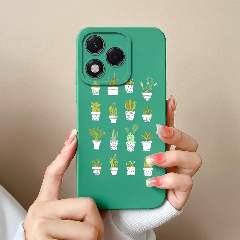 Case For Honor 400 Lite Candy Painted Flowers Phone Cover Soft Liquid Silicone Upgrade Camera Protection Shockproof Back Covers