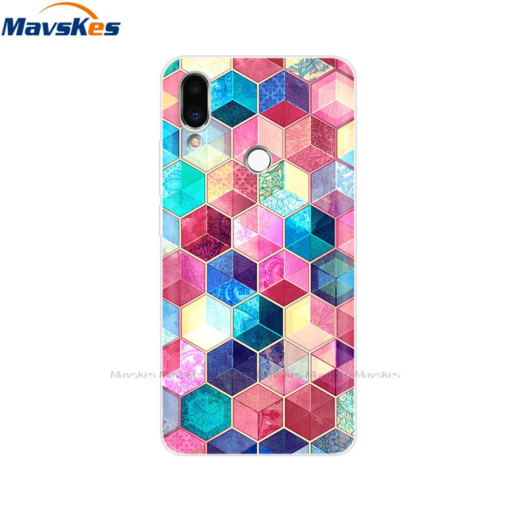 Soft TPU Case for Meizu Note 9 Cat Animal Flower Printed Protective Silicone Covers Phone Shells Bags Bumper for Meizu Note9