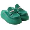New Jordan No Special Function Closed Toe Slippers Women's Green Silver HJ4292-300