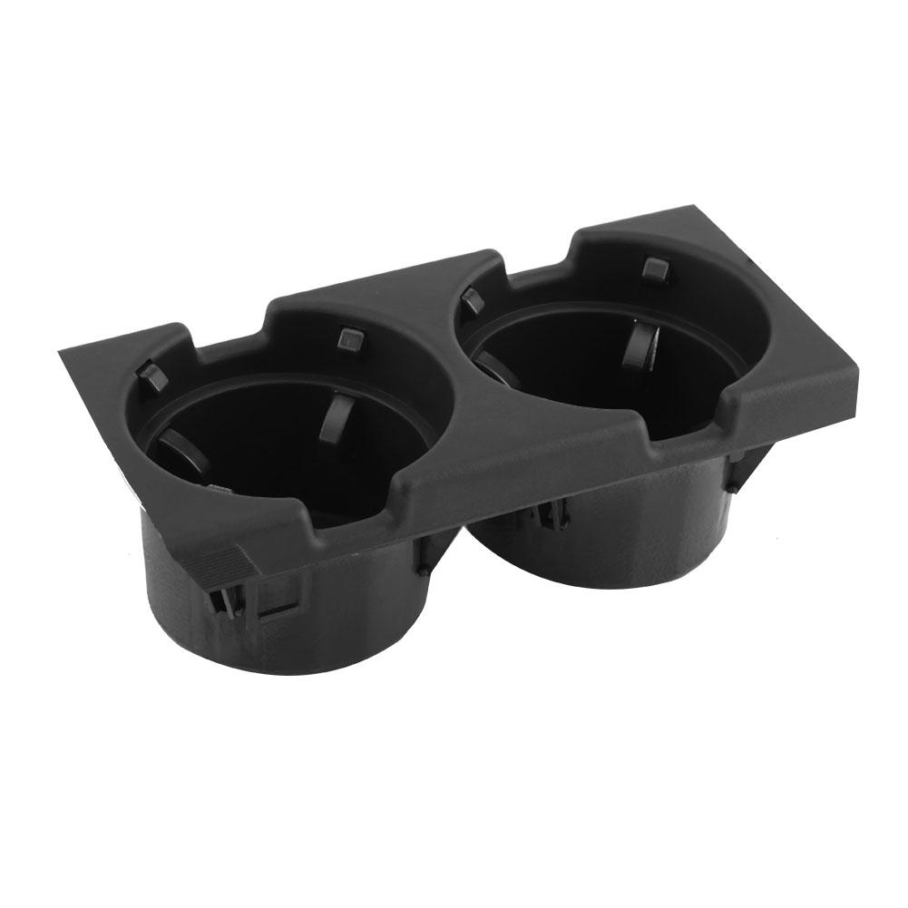 Car Interior Front Center Console Cup Holder Coin Holder for BMW E46 1998 2004 Black