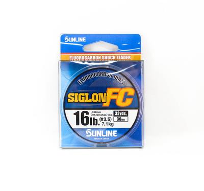 Sunline Fluorocarbon Leader Siglon FC 100% 30m 16lb Diameter 0.33mm (8210)
