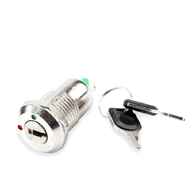 Industrial Grade Key Switches 2 Position On/Off Operation 500000 Mechanical Cycles IP54 Protection for Auto Motorcycle