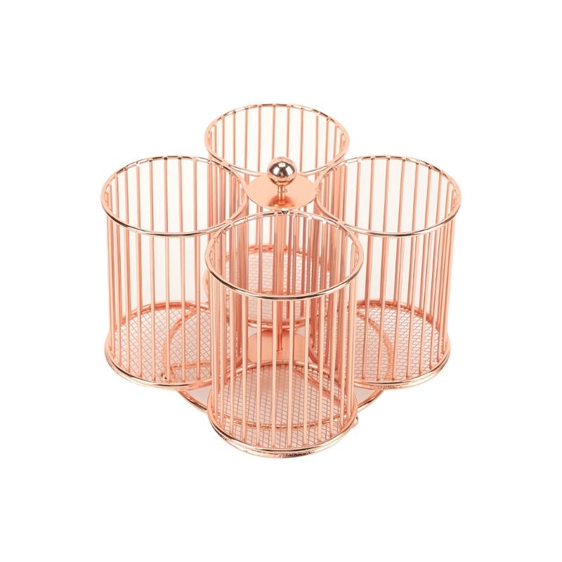 Rotating Pen Holders, Desk Organisers Shelf with Compartments Pencil Organizers, Art Supply Storage Box for Home Office 1