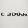 C300de Letters Emblem Badge Car Rear Trunk Logo Sticker For Mercedes Benz C Class W205 W206 C300 de Black Chrome Accessories AX1