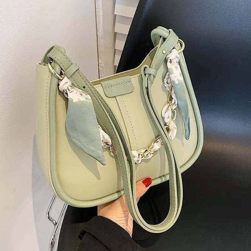 Fashion Versatile Small Bag Women's New Texture Summer Shoulder Bag Underarm Bag High-end Messenger Bag