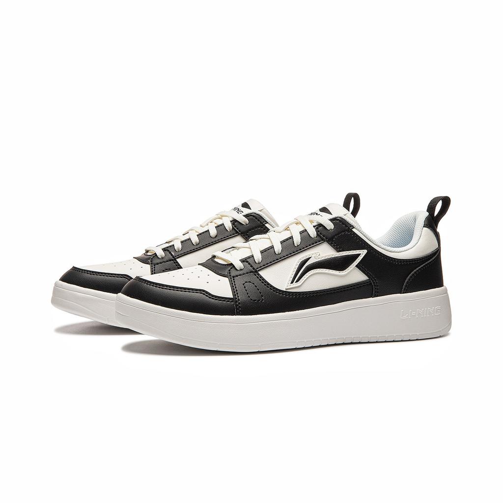 Li Ning Sky Skateboard Shoes Men's Low Top Black/White AGCW491-4