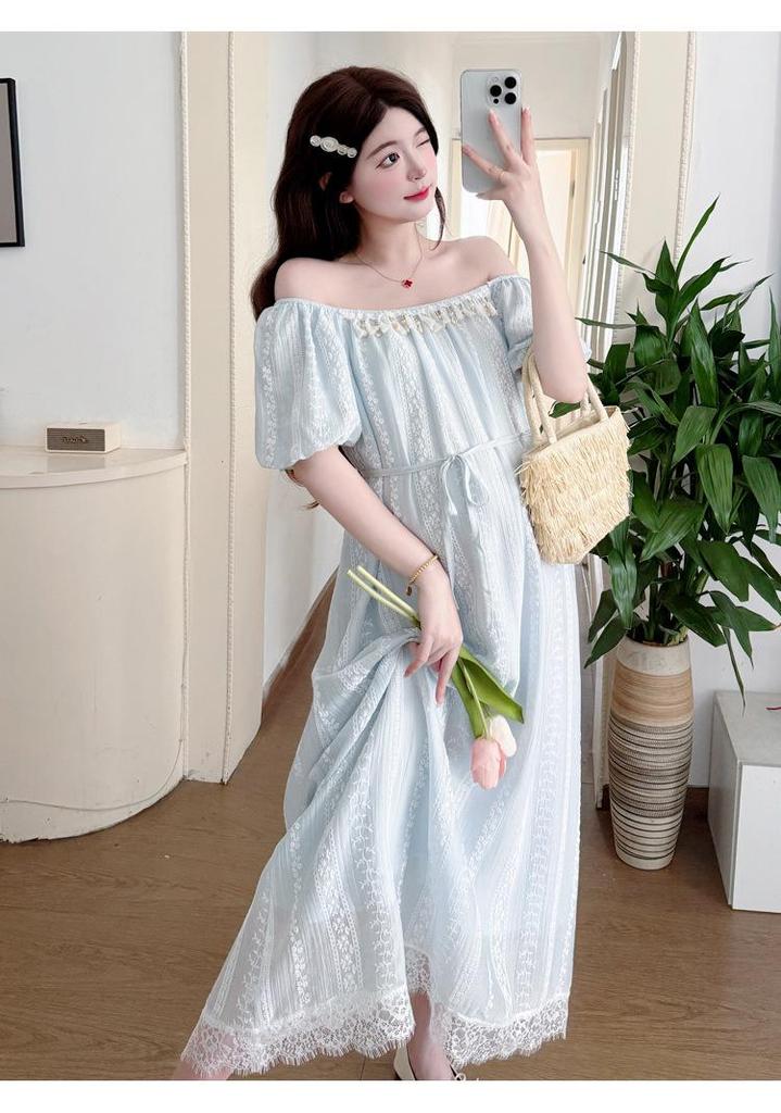 2026 Summer Fresh Skin-Friendly Mid-Length Loose Maternity Dress – Youthful Look