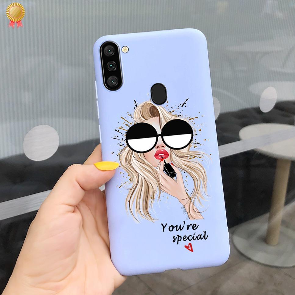 For Samsung Galaxy A11 Case Boy Girl Funny Cartoon Cat Women Silicone Back Case For Samsung Galaxy A 11 SM-A115F 6.4 Funda Cover