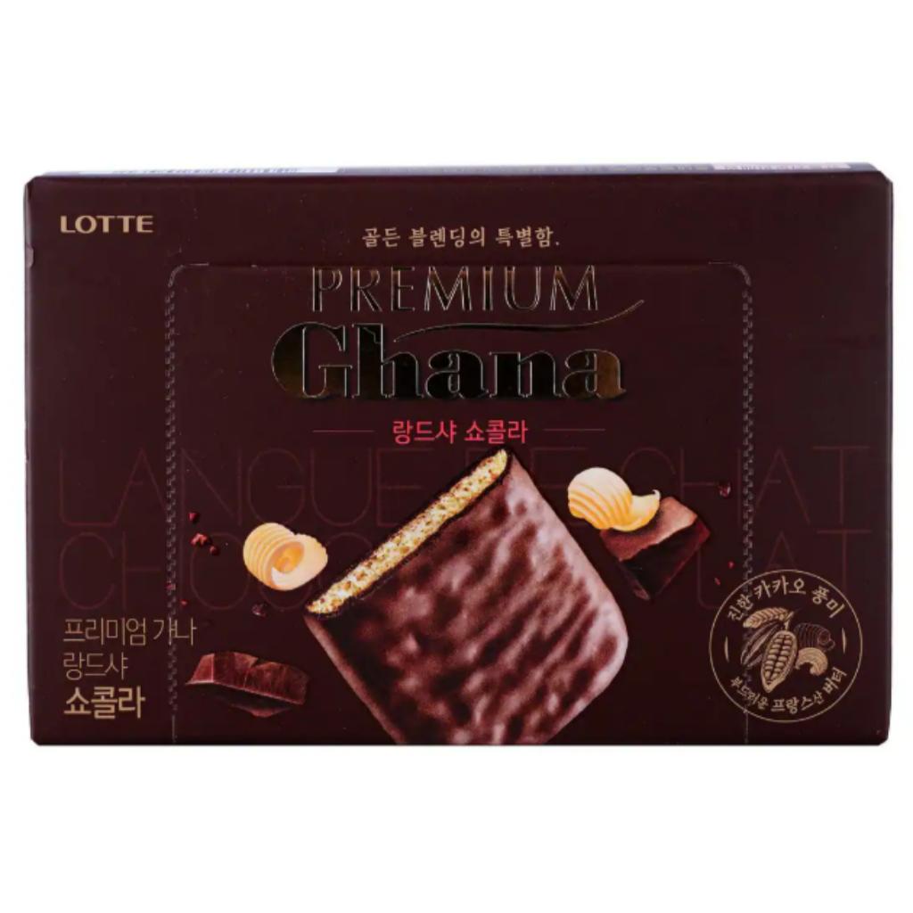 

[Lotte] Premium Ghana Langue de Chat Chocolate 91g Original
