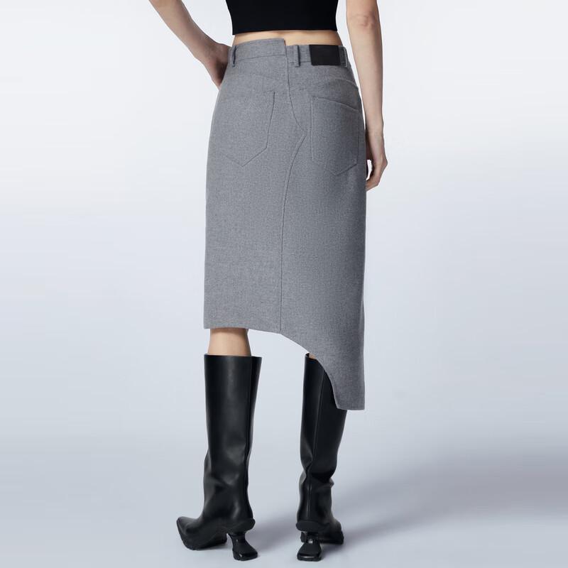 JNBY Elegant H-Line Wool Blend Skirt