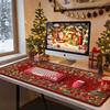 The Persian Retrostyle Large Mouse Pad With Rubber Antislip Lockstitch Craftsmanship Is Suitable For Laptop Games