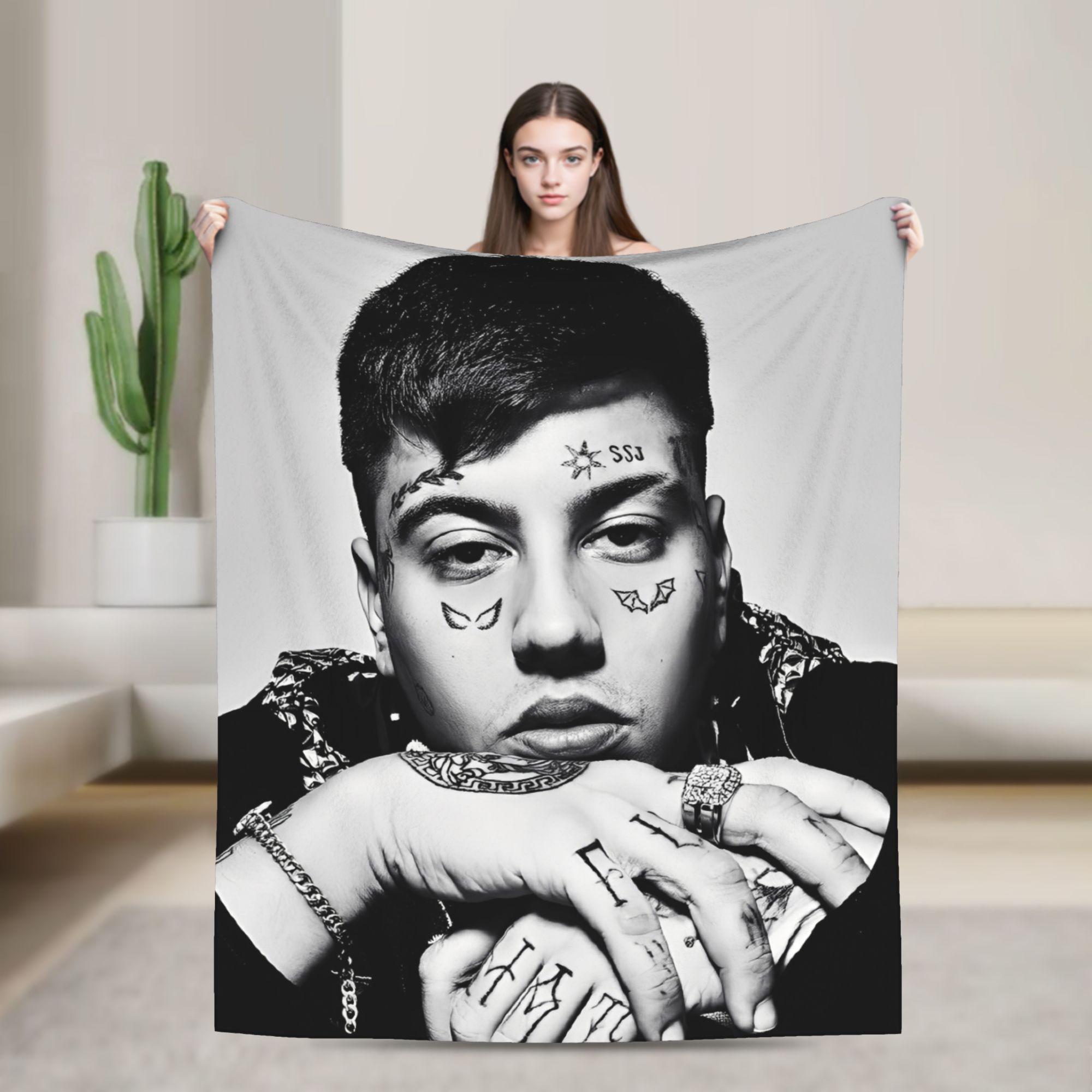 

DUKI Rock Singer Flannel Blankets Soft Bedding Throws for Couch Chair Camping Print Bedspread Sofa Bed Cover 75x90cm