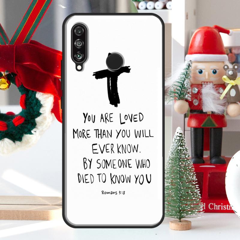 Christ Jesus Bible Verse Cross For Huawei Nova 9 10 SE 11 Pro Y60 Y70 Y90 Y61 Y91 Y72 Y73 12i 11i 8i P20 P30 P40 Lite Case