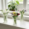 Glass Flower Decor Handmade Glass Flowers Hand-blown Glass Flower Bouquet with Vase Mini Floral Decoration for Home Room