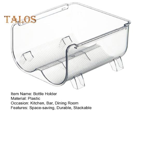 Vinflaskestativ Multipurpose Hold Neat Stablebar Mote Vinskap Klar oppbevaringsholder for kjøkken