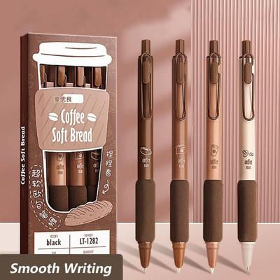 4PCS/Box Press Type Changing Ink Sac Pens Replaceable Ink Sac Gel Pen Signature Pens  Stationery