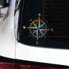 Navigate Compass Car Sticker Window Windshield Reflective Vinyl Decals Truck Motorcycle Vinyl Waterproof Sticker Accessories
