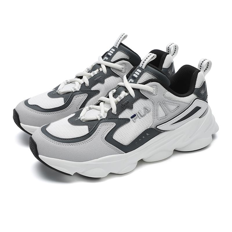 Fila Skipper 1S Retro Fashion Versatile Simple High-Quality Sports Casual Shoes Men Sneakers Black Gray F12M522124FCD