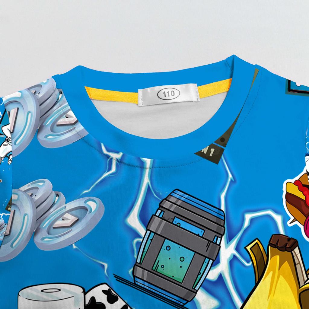Children's Fortnite Print Long Sleeve Pajama Set