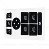 1 Pcs Car Window Control Switch Button Repair Stickers Deacal For Mercedes For Benz 2007-2014 Button Repair Kit Fix Ugly Button