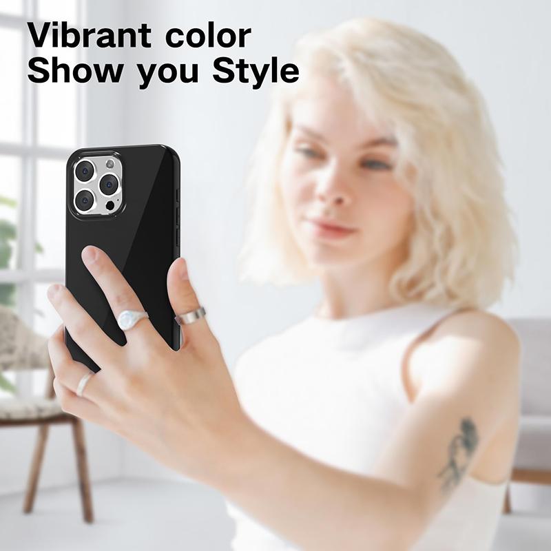 Luxury Glossy Silicone Soft Case For iPhone 15 14 Plus 13 12 Mini 11 Pro XS Max X XR SE 2 3 7 8 Plus Ultra Thin Slim Back Cover