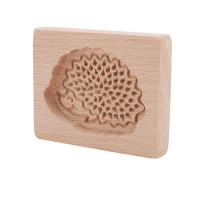 Geschnitzte Holz Lebkuchen Keksform Keks Schokolade Pressform 3D Backen Igel Stempelform