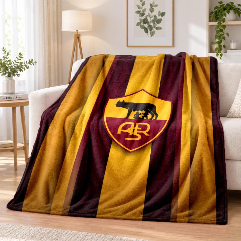 AS Roma Printed Flannel Blanket Warm Comfort Bed Throw For Indoor Home Decoration