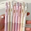 4pcs Creative Cat Style Gel Pen 0.5mm Quick Dry Writing Pen Press Pen Clip Gel Pen Office Supplies Black Gel Pen